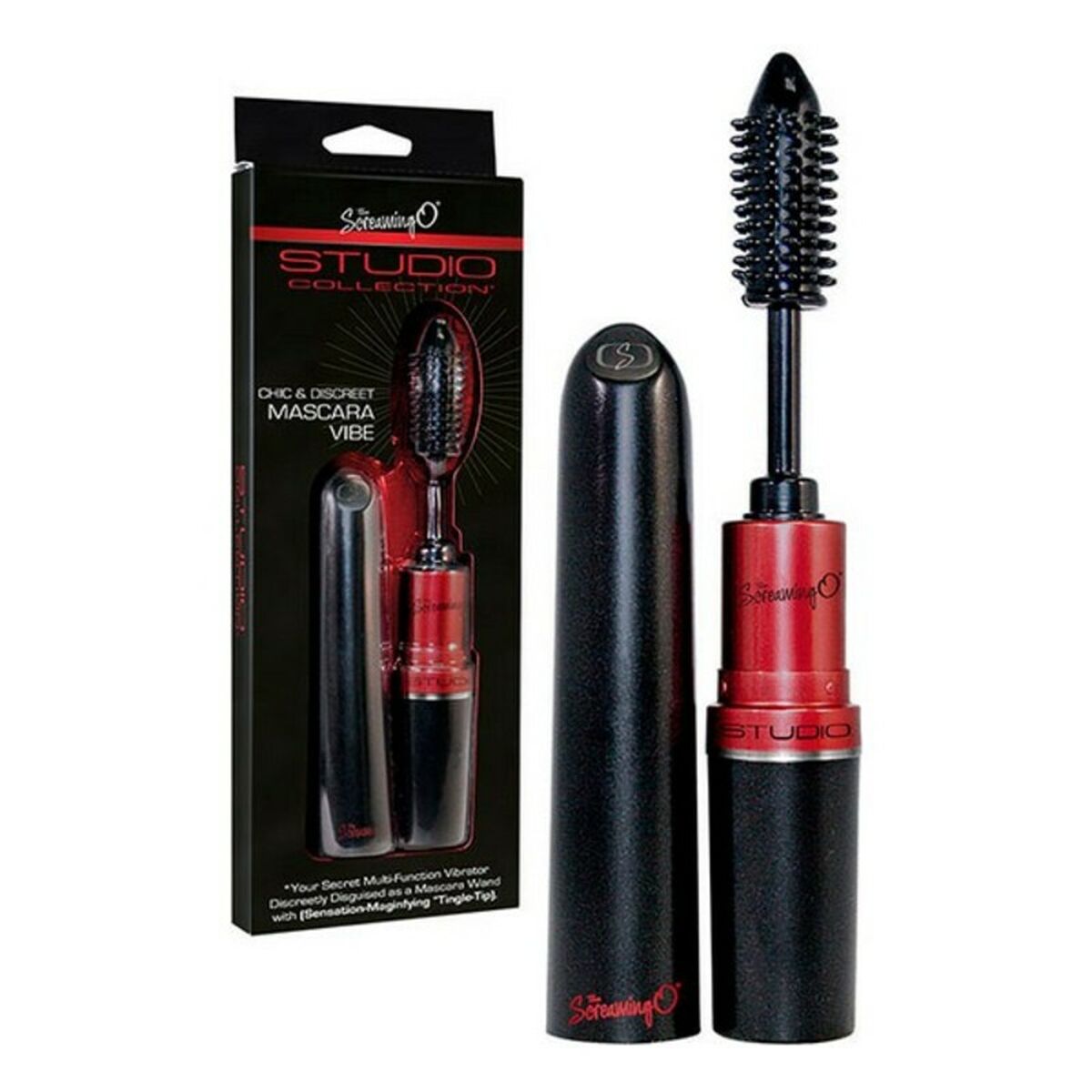 Vibratore The Screaming O Nero/Rosso Mascara per Ciglia